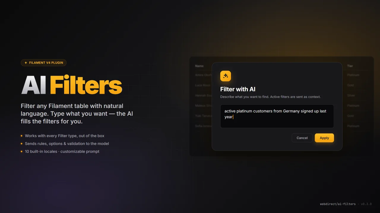 AI Table Filters plugin thumbnail