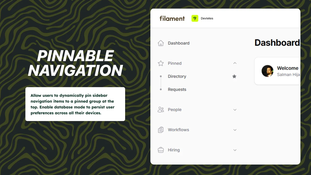 Pinnable Navigation plugin thumbnail