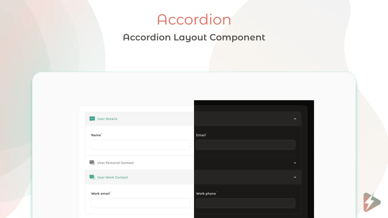 Accordion ⚡️ Layout Component plugin screenshot