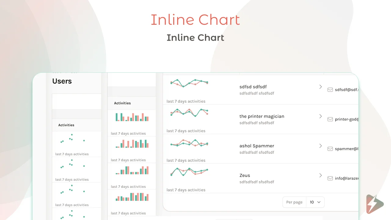 Inline Chart ⚡️ Column Component plugin screenshot