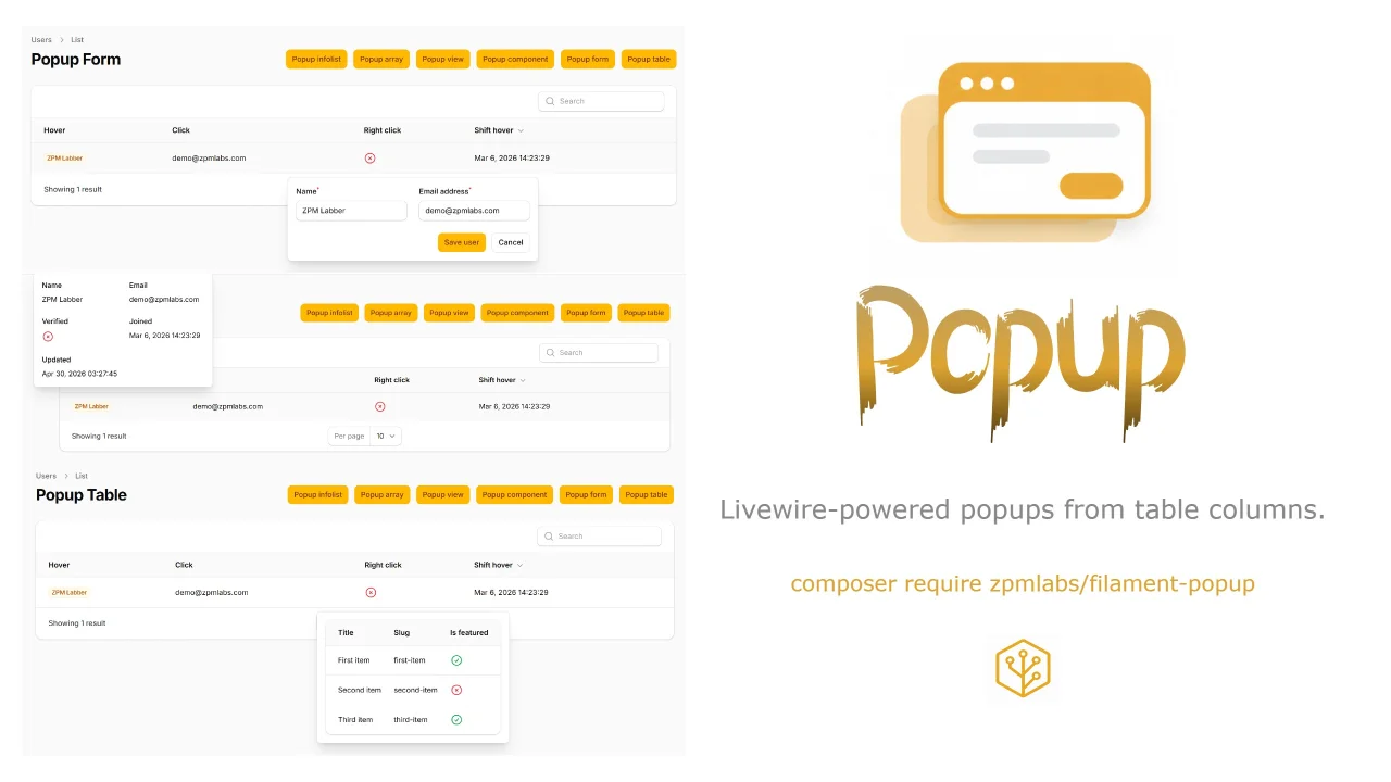 Popup plugin thumbnail