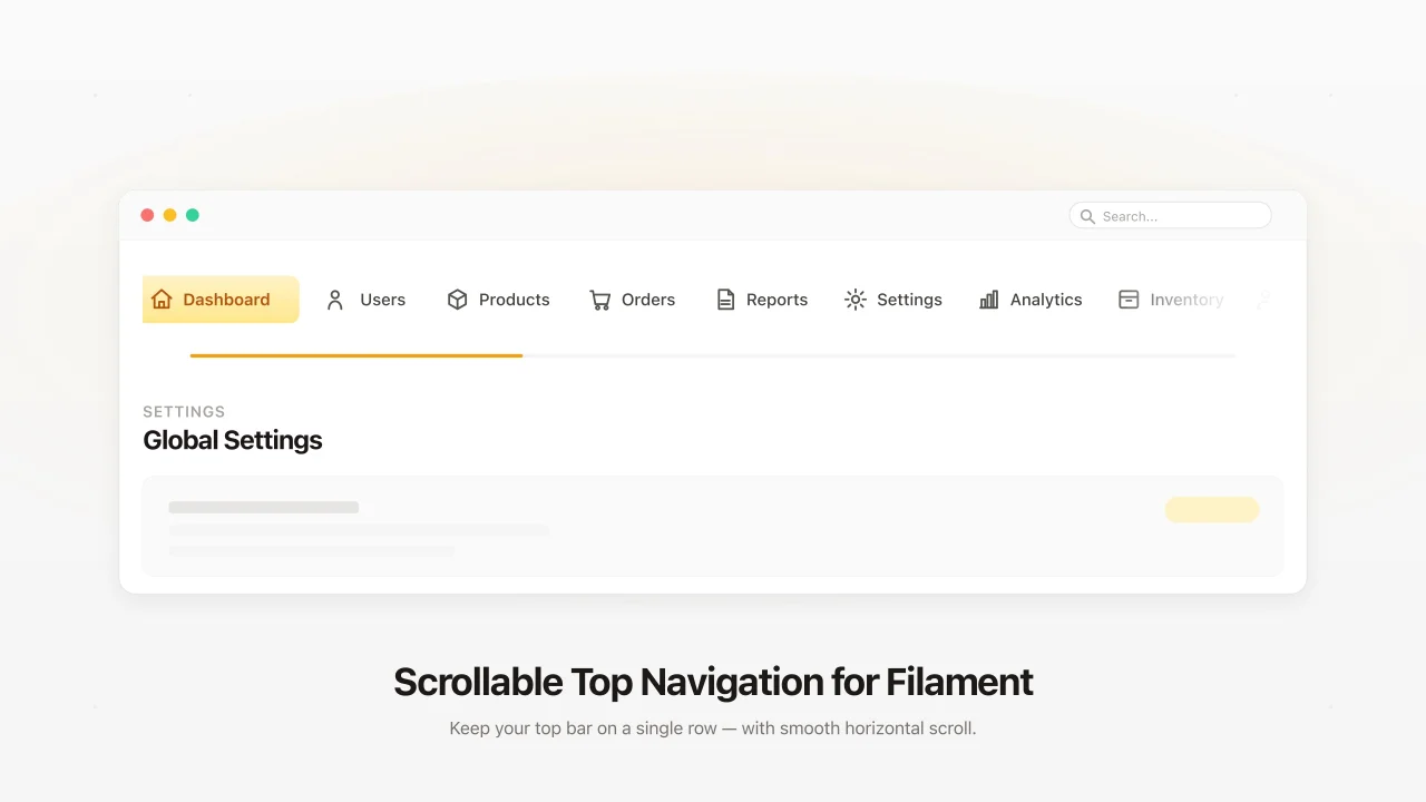 Scrollable Top Navigation plugin thumbnail