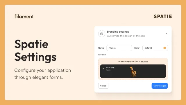 Spatie Settings plugin thumbnail