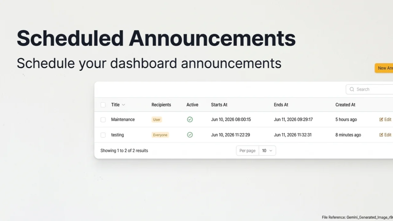 Announcement plugin thumbnail