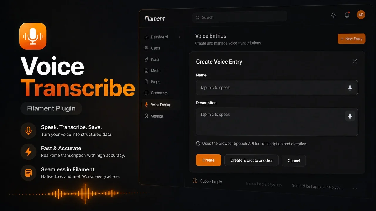 Voice Transcribe plugin thumbnail