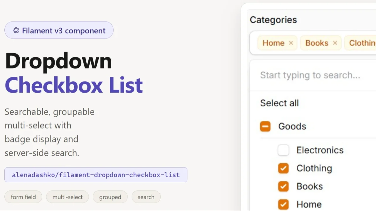 DropdownCheckboxList plugin thumbnail