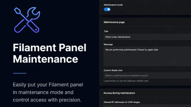 Panel Maintenance plugin thumbnail