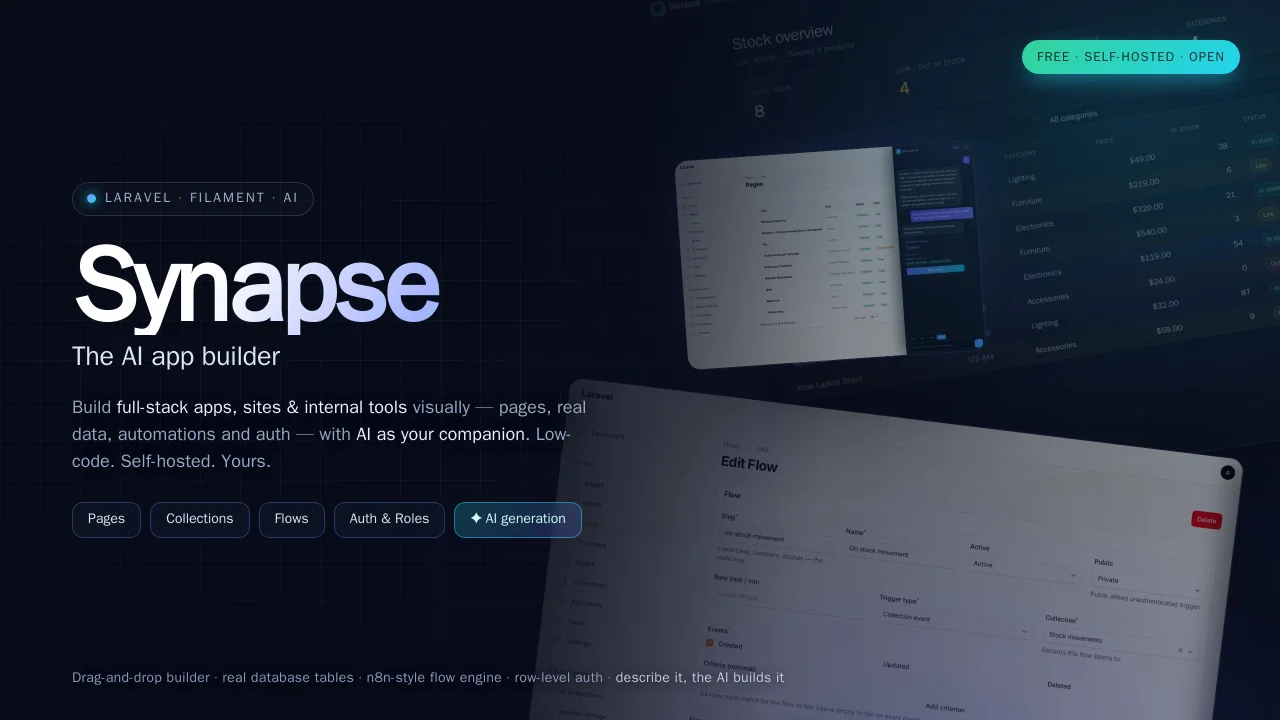 Synapse App Builder plugin screenshot