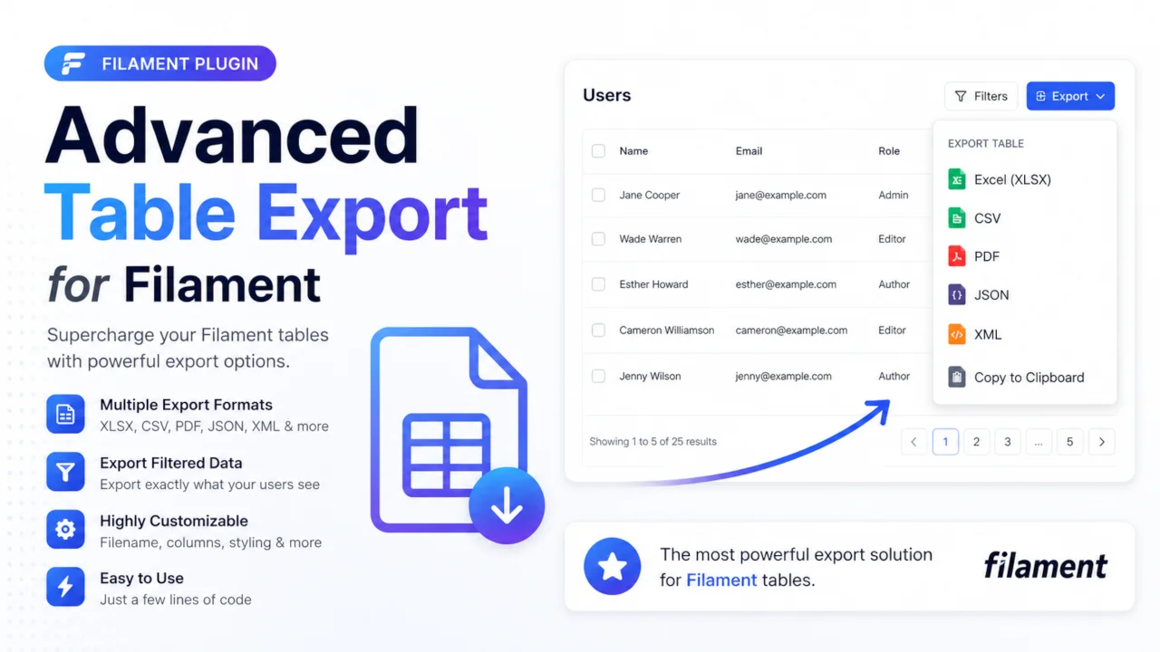 Advanced Table Export plugin thumbnail