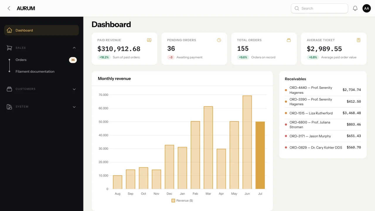 Aurum plugin screenshot