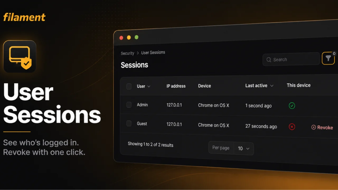 User sessions plugin screenshot