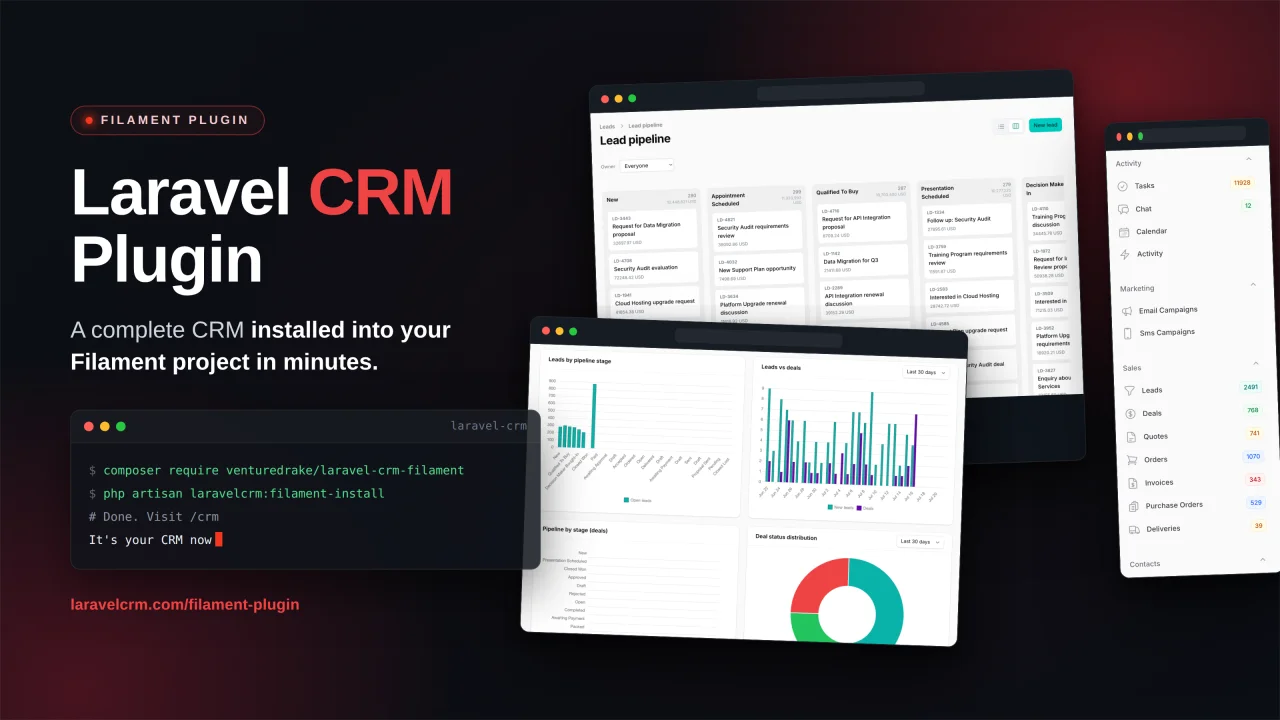 Venture Drake Laravel CRM plugin thumbnail