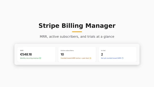 Stripe Billing Manager plugin thumbnail