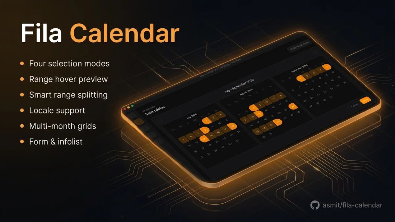 Fila Calendar plugin screenshot