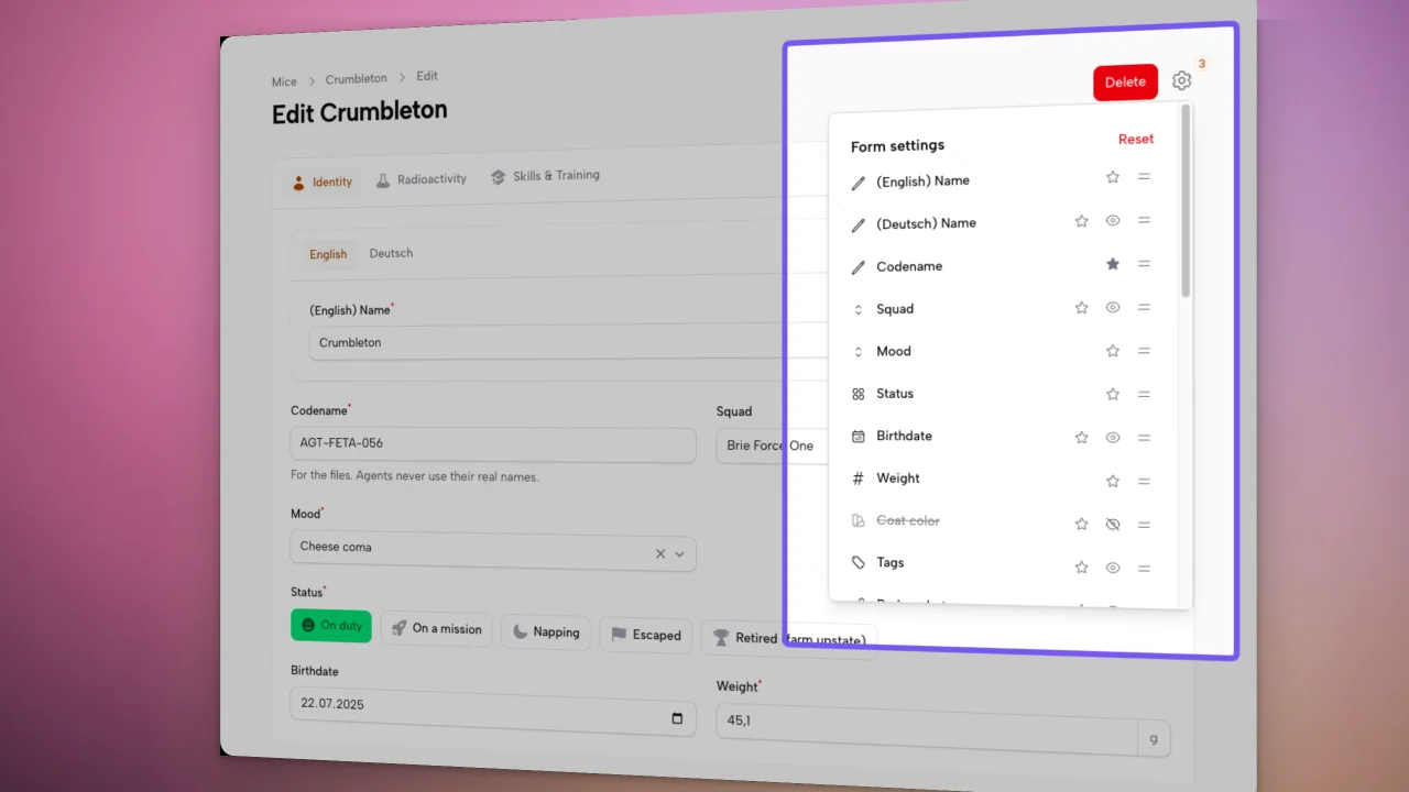 Form Settings plugin thumbnail
