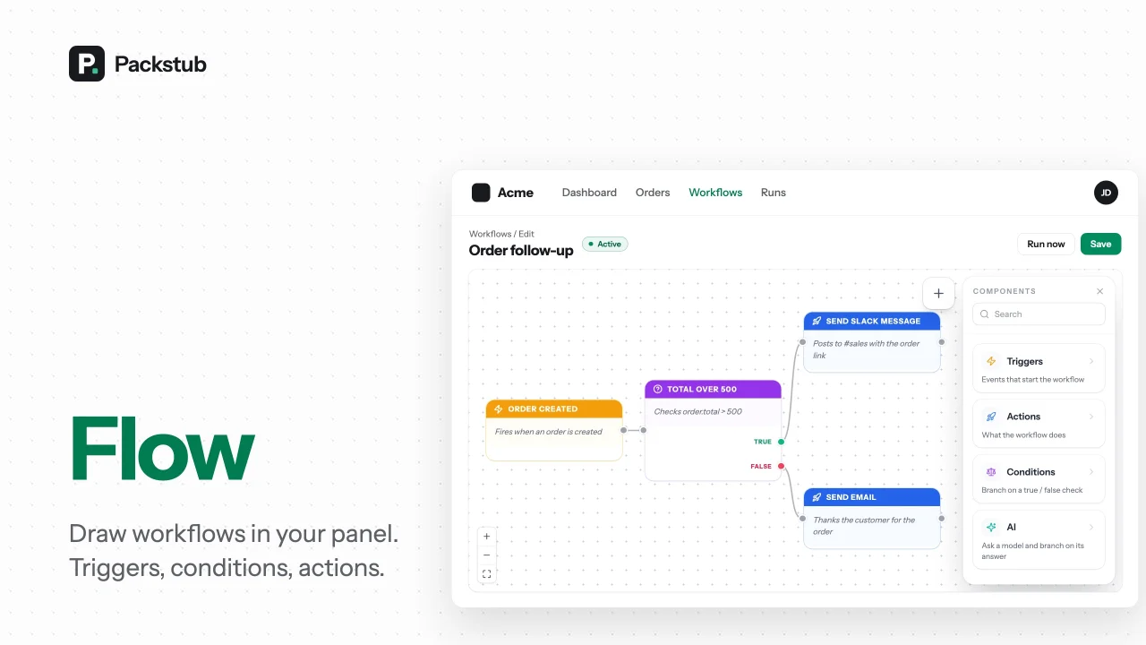 Flow plugin screenshot