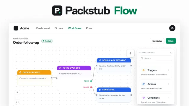 Packstub Flow plugin thumbnail