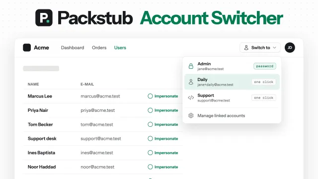Account Switcher plugin thumbnail