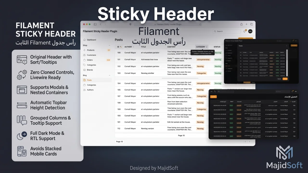 Table Sticky Header plugin thumbnail
