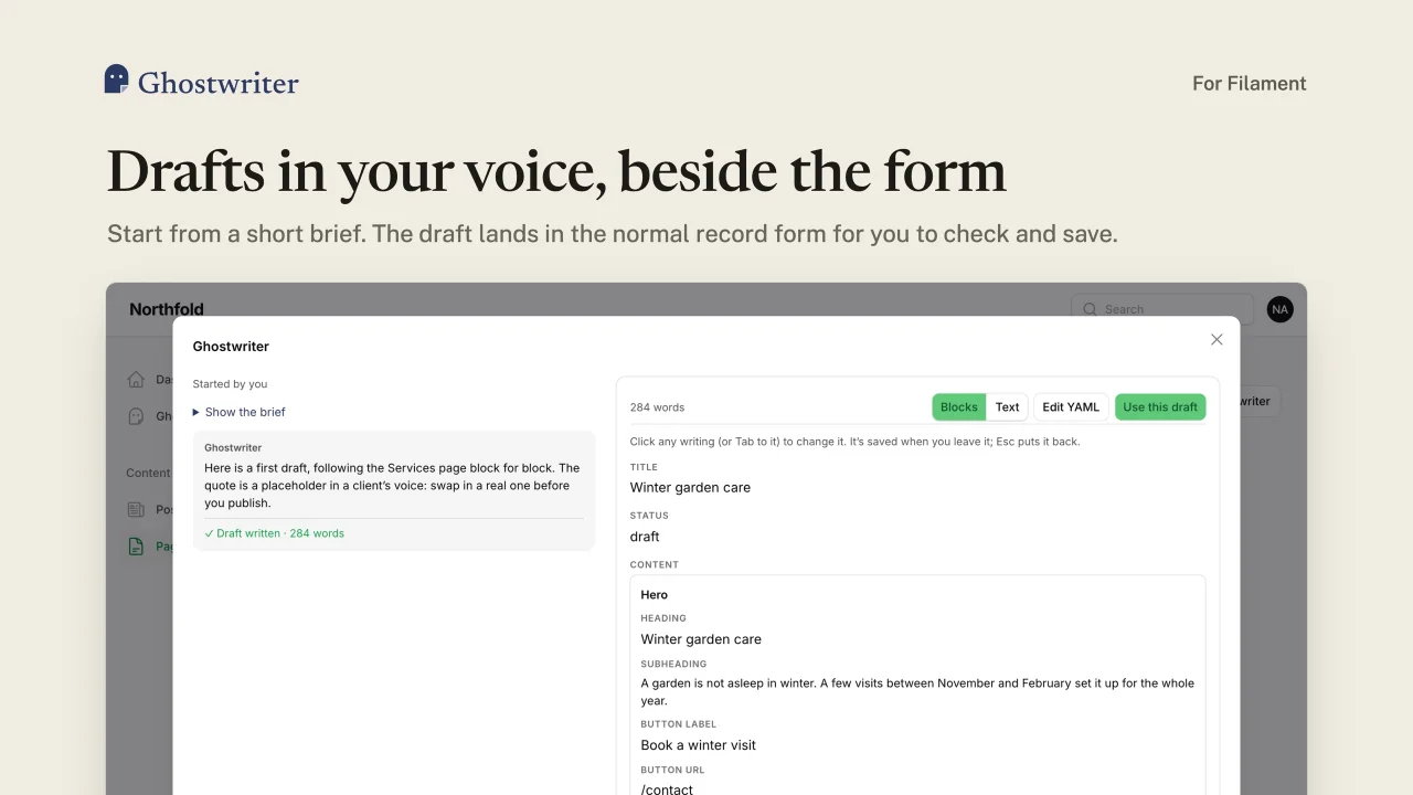 Ghostwriter plugin thumbnail
