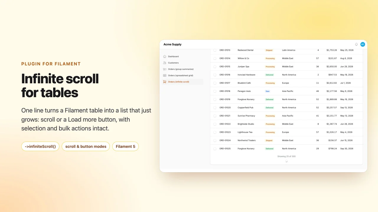 Infinite Scroll plugin thumbnail