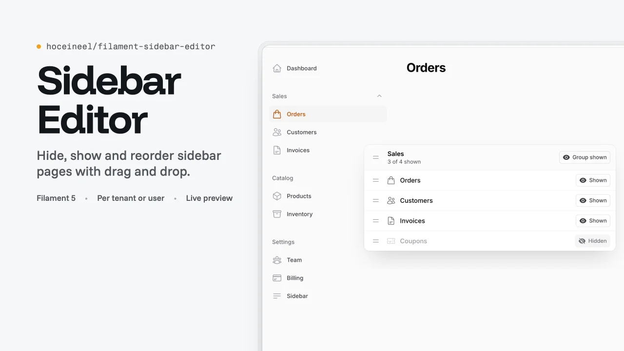 Sidebar Editor plugin thumbnail