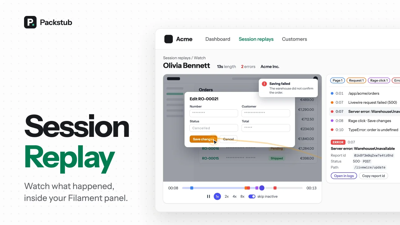 Session Replay plugin screenshot