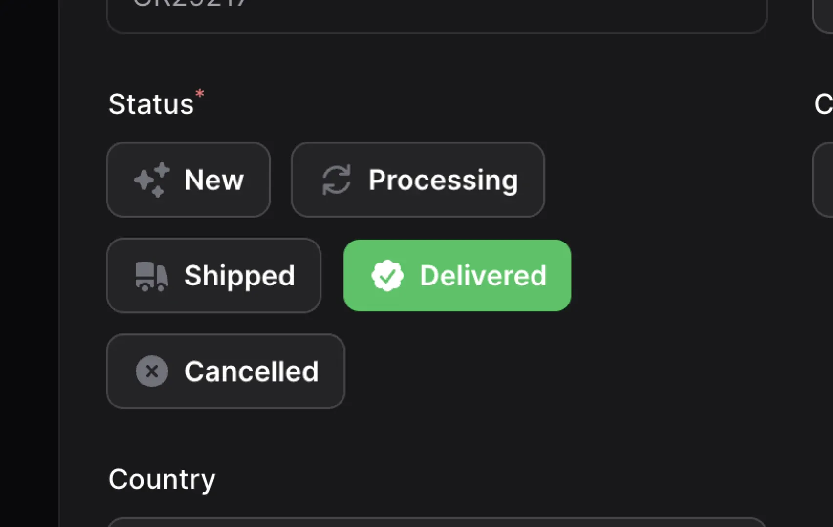 A screenshot of the new ToggleButtons component